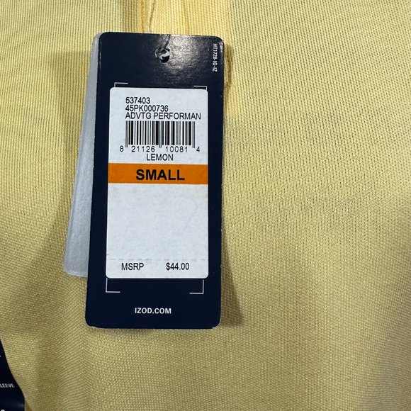 Izod Short Sleeve Advantage Performance Piqué Single Dye Polo Shirt nwt - Picture 3 of 8